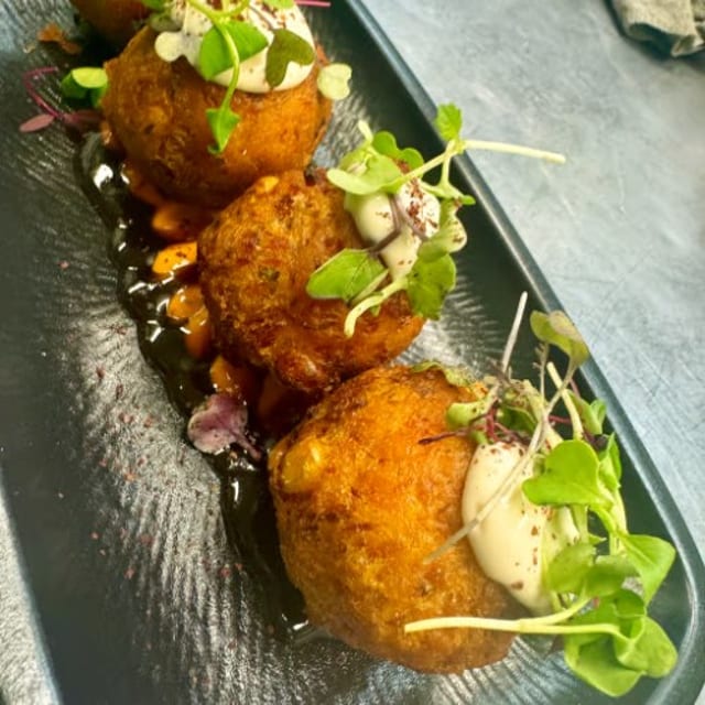 Lobster Hush Puppies.