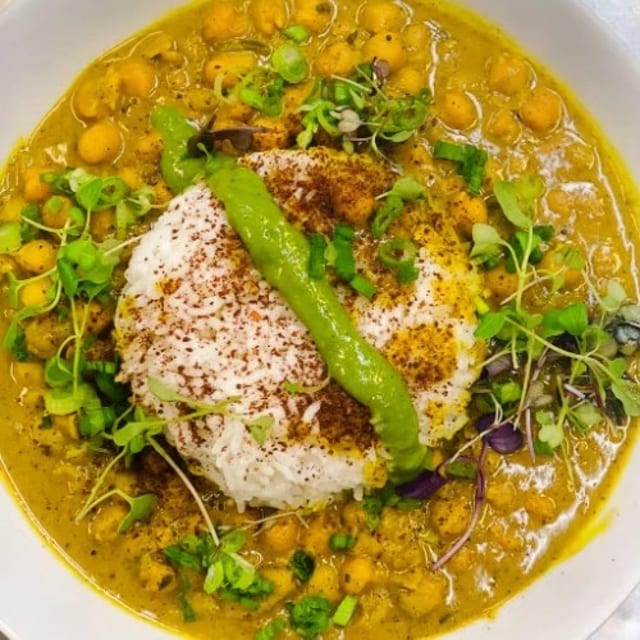 Coconut Curry Chickpeas.